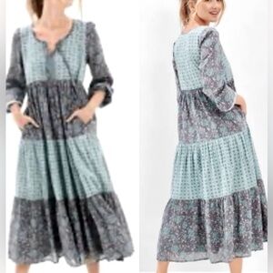 *New W/O Tags* American Eagle Floral Print Midi Dress